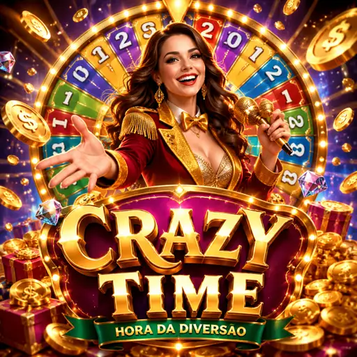 Roda gigante colorida de game show em estúdio ao vivo