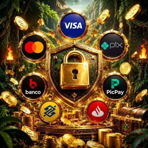 Ícones de PIX, cartão e criptomoedas sobre fundo carvão